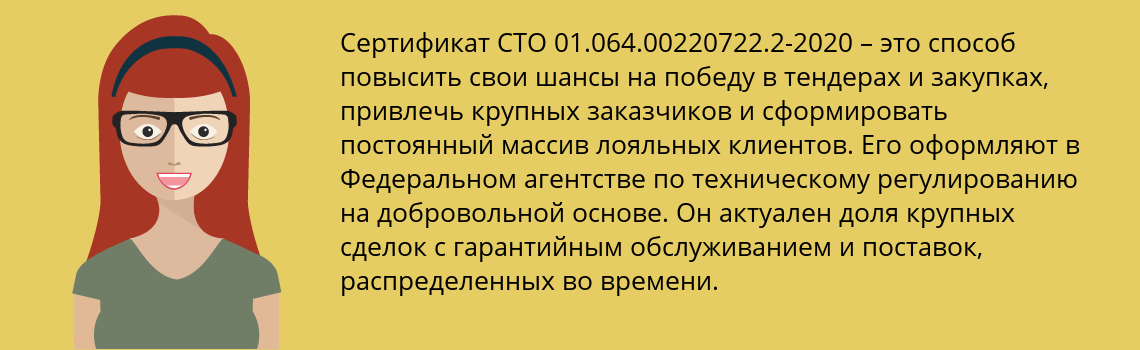 Получить сертификат СТО 01.064.00220722.2-2020 в Шелехов